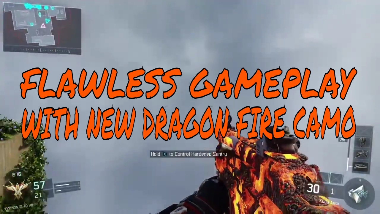 NEW DRAGON FIRE CAMO-BLACK OPS 3 FLAWLESS GAMEPLAY