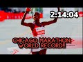 Chicago marathon world record  brigid kosgei 21404