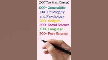 DDC Main Classes. #shorts