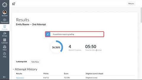 Canvas: Como tomar un examen