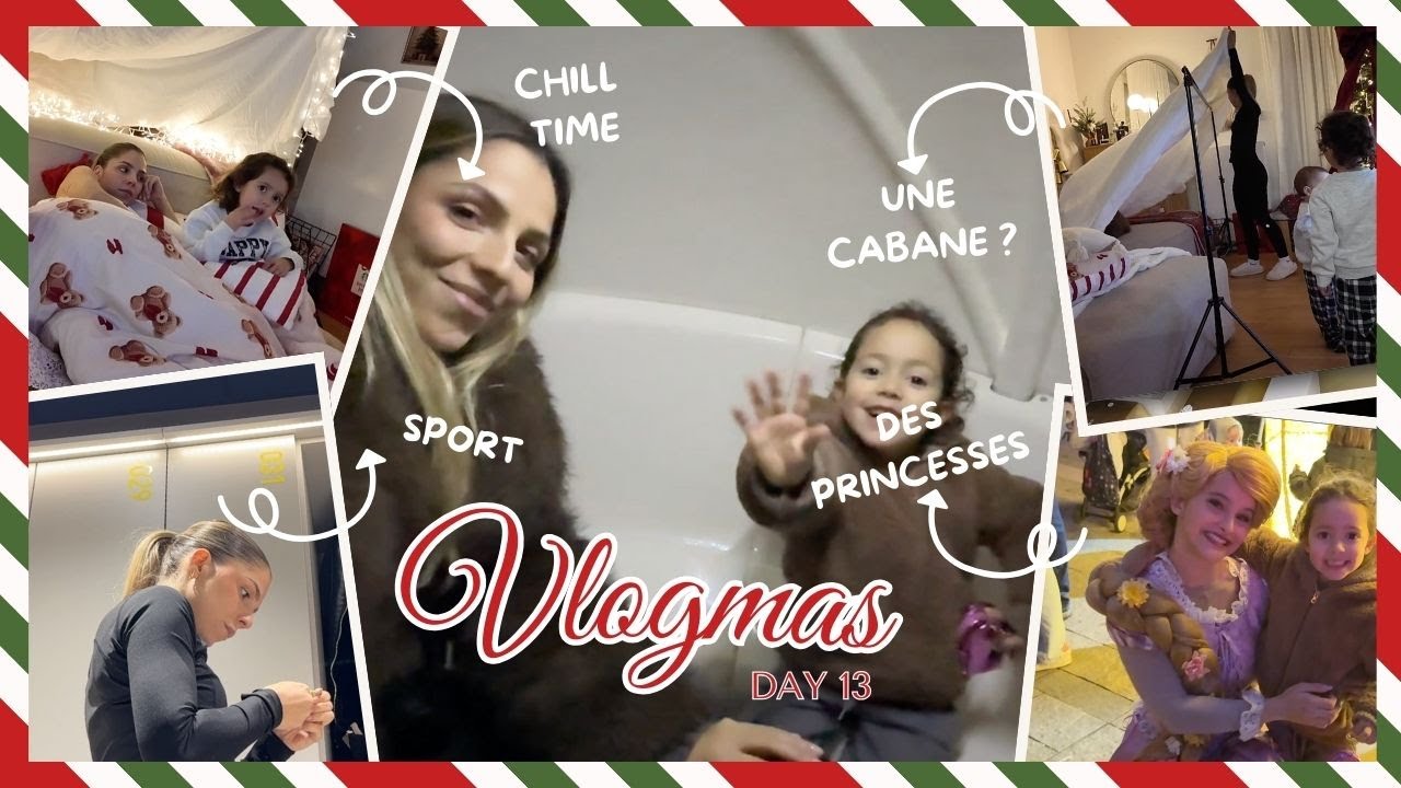 CA M'A FAIT MAL ... C'EST TROP BEAU ! ON FAIT UNE CABANE ? VLOGMAS DAY 13