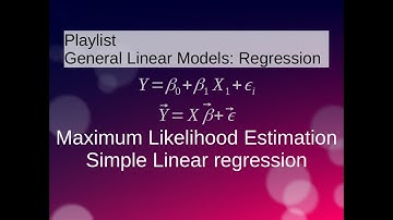 Simple Linear Regression: Maximum Likelihood Estimation