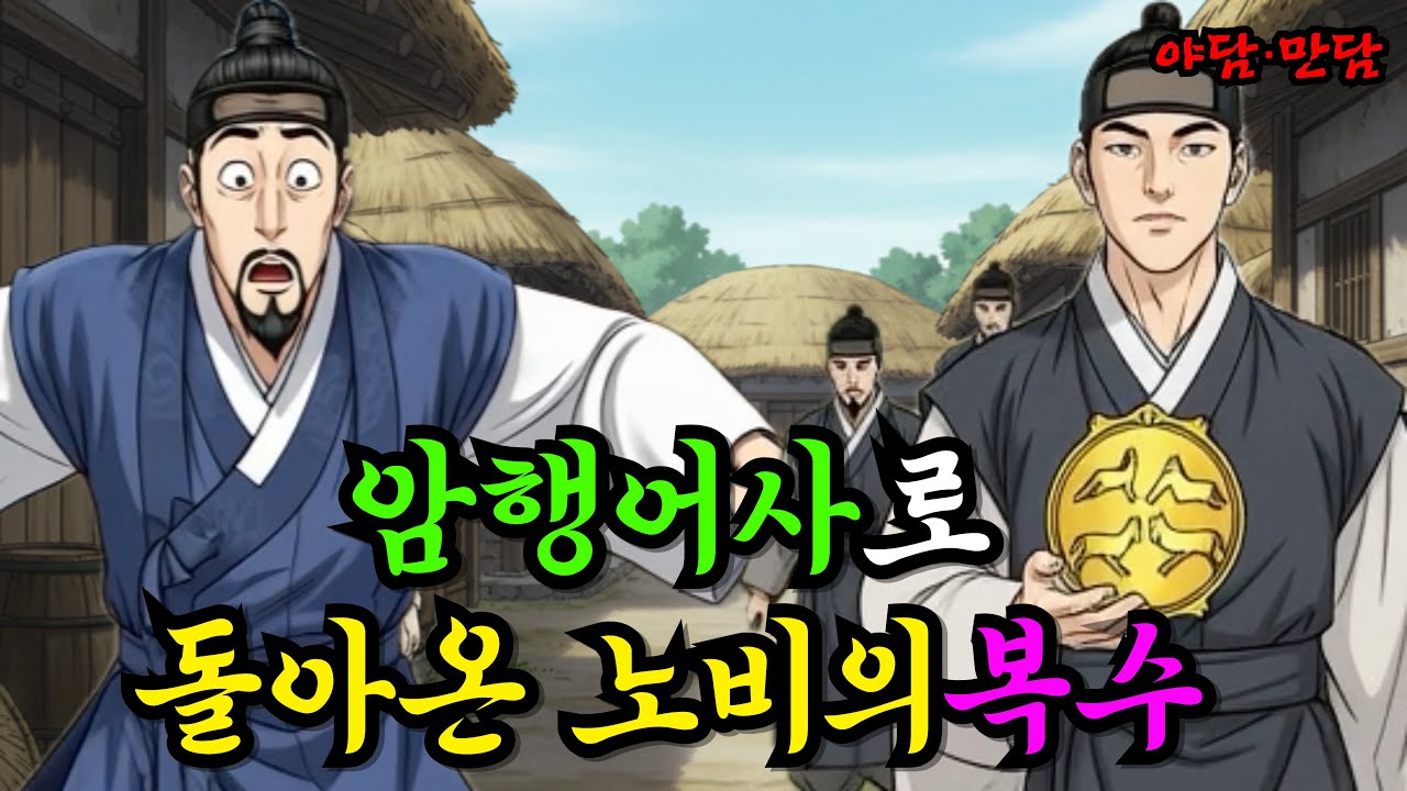 10년만에 암행어사로 돌아온 노비의 복수 |야담|만담|전설|옛날이야기|사연