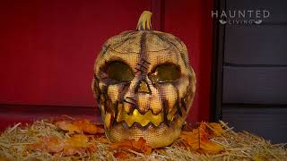 Lowe's 10-IN Burlap Flaming Pumpkin™ demo