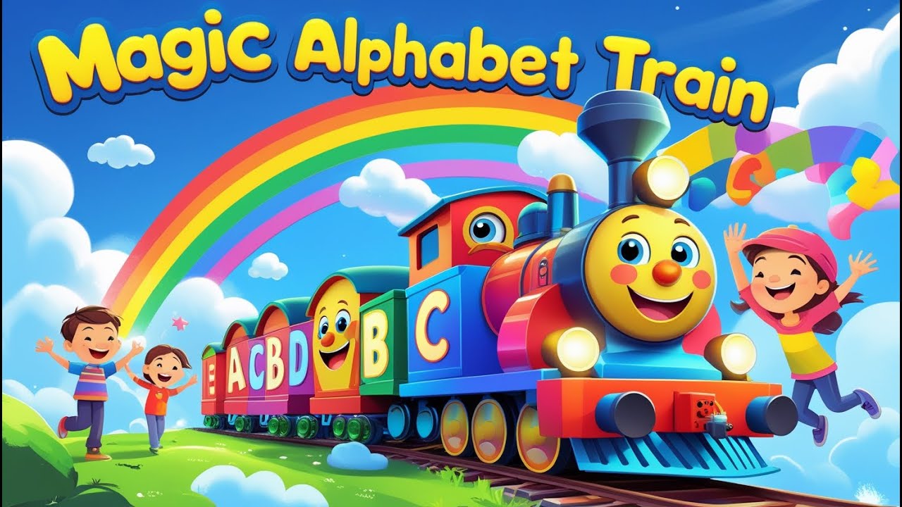 Magic Alphabet Train  ABC Song for Kids  Learn Letters with Fun Train Ride