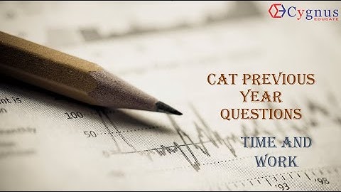 CAT 2017 SLOT 2 | A tank has an inlet pipe and outlet pipe. | Time & Work - PYQ I SANDEEP BIKHANI