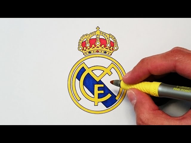 Cómo dibujar el escudo del Real Madrid paso a paso 