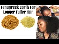 Fenugreek Leave-in Spray For Faster Hair Growth || Hair loss || Strengthen