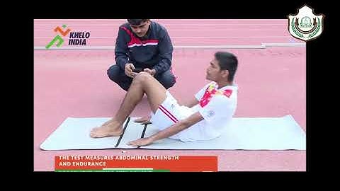 Partial Curl Up Test Khelo India Fitness Assessment