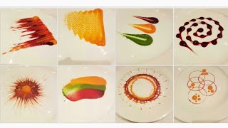 Types of Colorful Plating techniques | Part 1| Art on the plate| By MONIKA TALWAR
