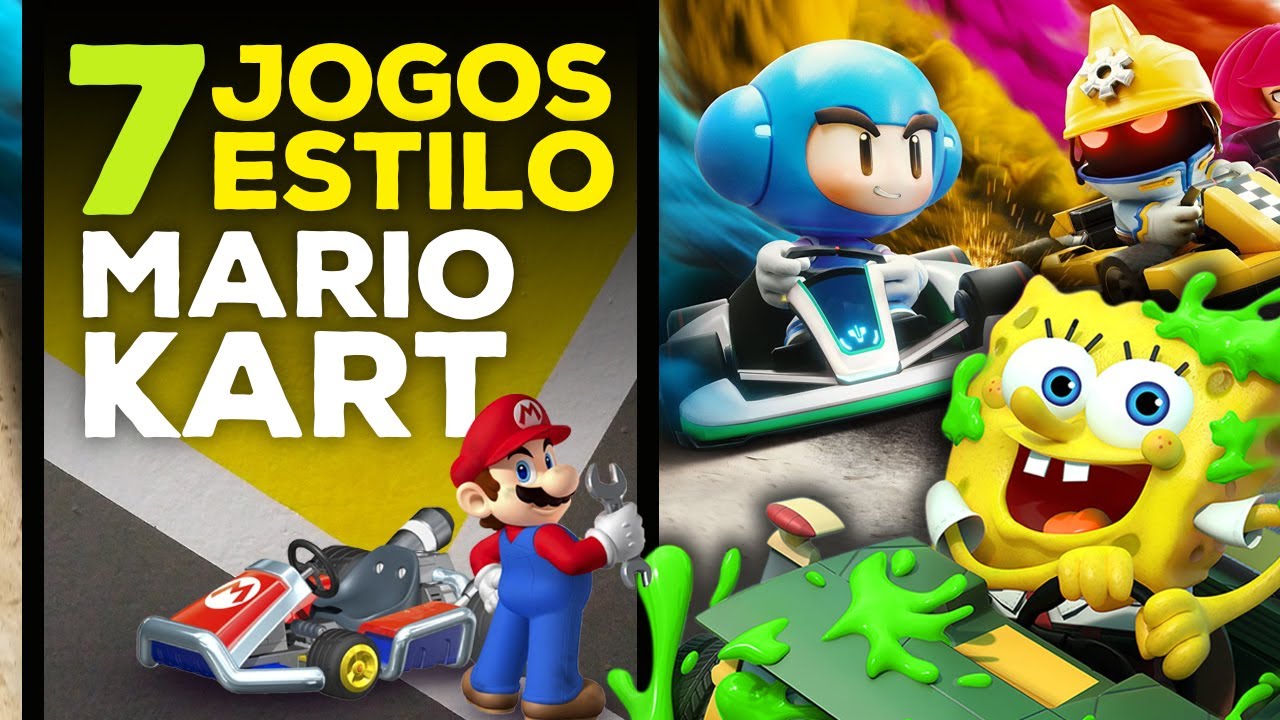 7 JOGOS estilo Mario Kart para CONSOLES 