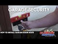 How to install garage door bolts