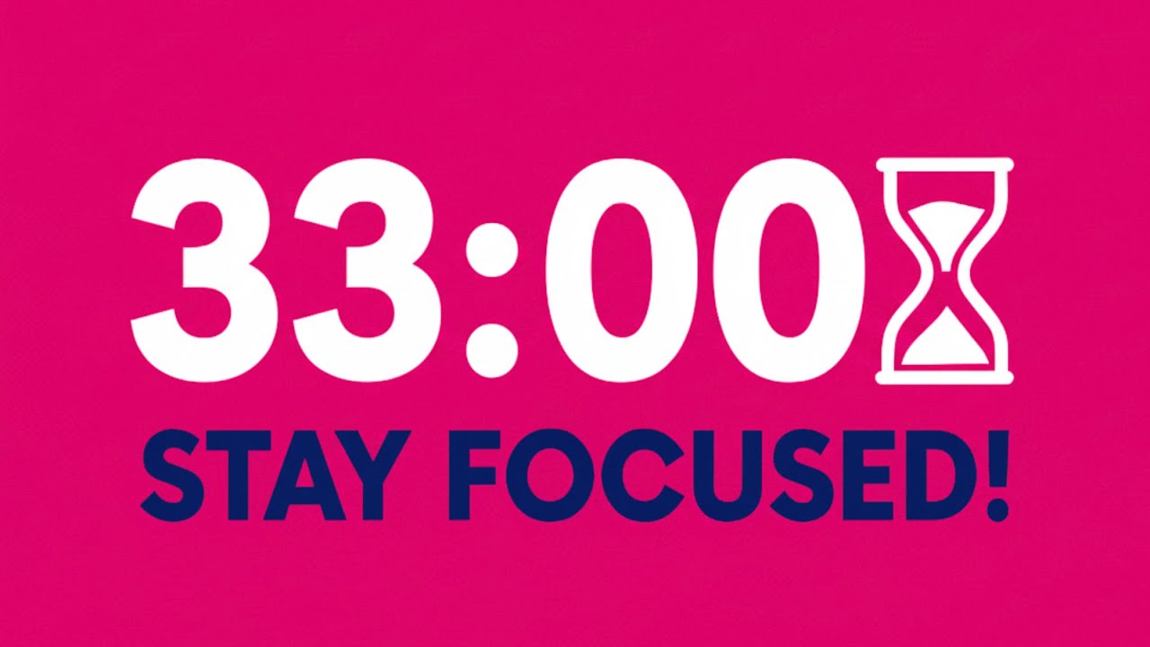 🎯 33 Minute Timer ⏱️ Deep Focus & Productivity Countdown - YouTube