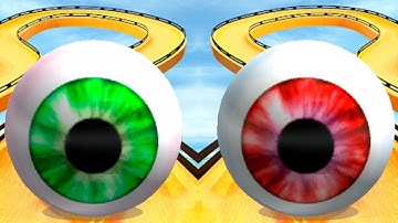 Going Balls (Portal Run, Levels 869-873) vs Reverse 🧿Eye Ball Speedrun🧿 Gameplay Update Race-125