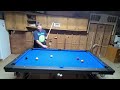 Running a rack on a 7 gosports pool table