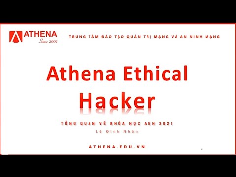 Học hacker mũ den | Hướng Dẫn Học Hacker Mũ Trắng – Athena Ethical Hacker- AEH  version 2021
