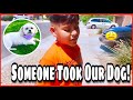 SOMEONE TOOK OUR DOG PRANK ON SON!