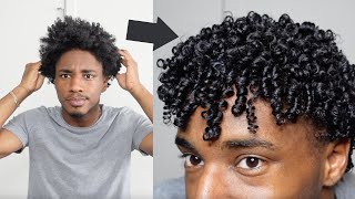 EASY WASH DAY ROUTINE FOR HAIR GROWTH | men ft. mielle organics