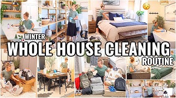 WHOLE HOUSE *WINTER* CLEAN WITH ME!🏠 WEEKLY CLEANING ROUTINE | 2025 CLEANING & ORGANIZING MOTIVATION