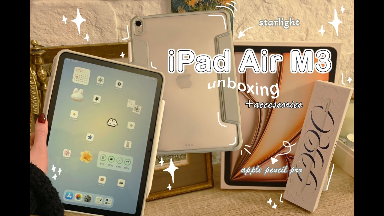 iPad air M3 スターライト Apple pencil pro iPad Air M3 11