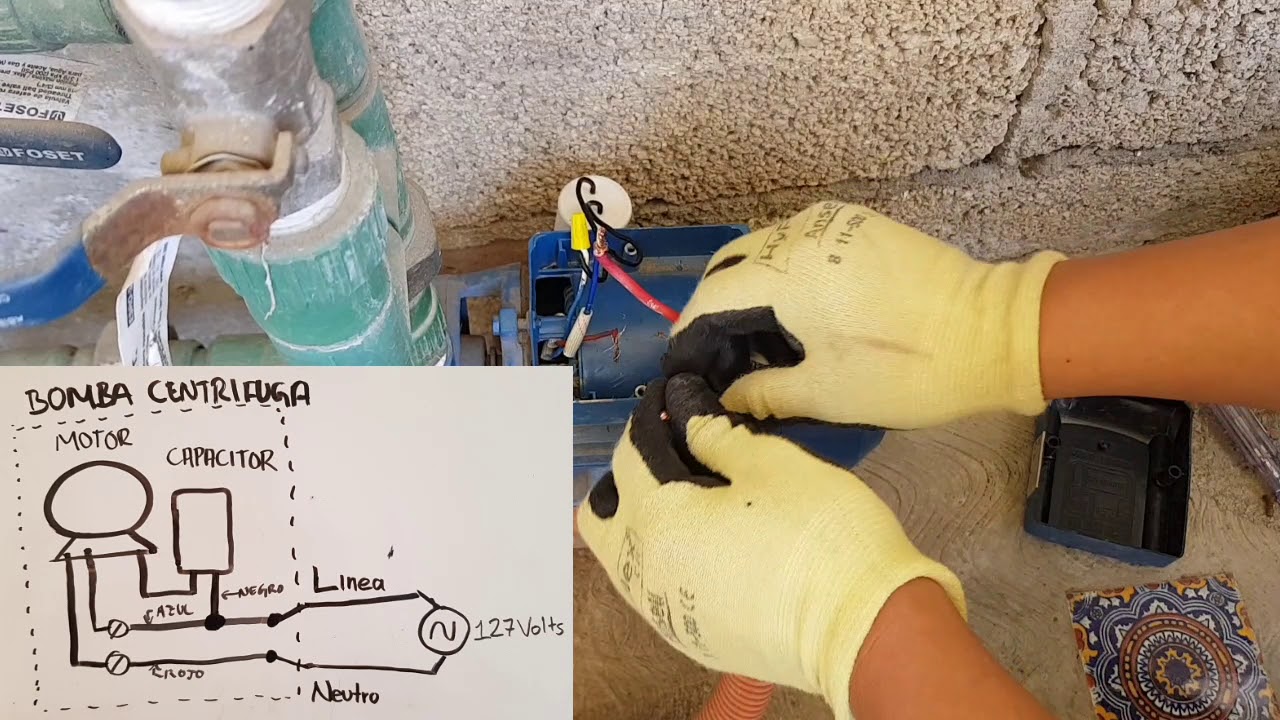 Como conectar una bomba de agua de 127 Volts || Conectar bomba 110VCA ...