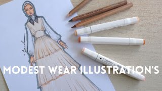 Design Dress Hijaber Modestwear #fashionillustrations #modest