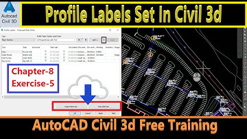 How to Apply Profile Label Set in AutoCAD Civil 3d | Add Labels at Profile Geometry | Civil3d Course