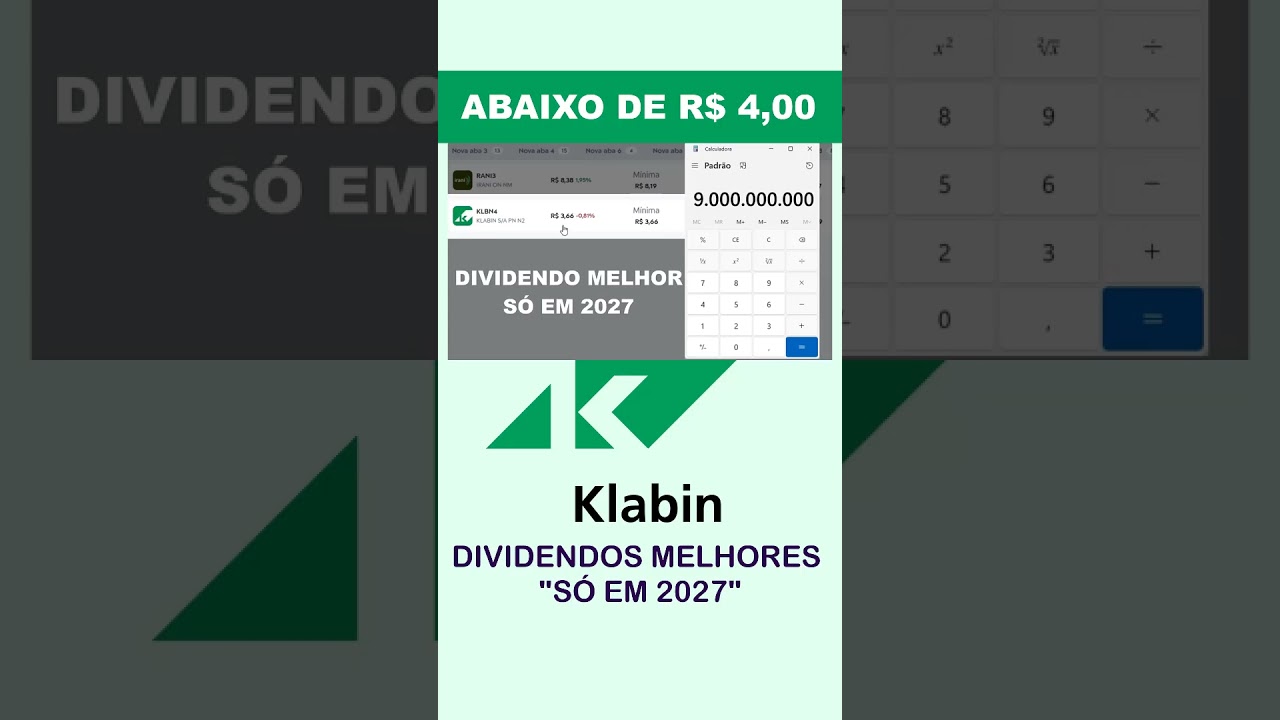 KLBN4 ABAIXO DE 4 REAIS É COMPRA? Quanto a KLABIN pode pagar de dividendos? 