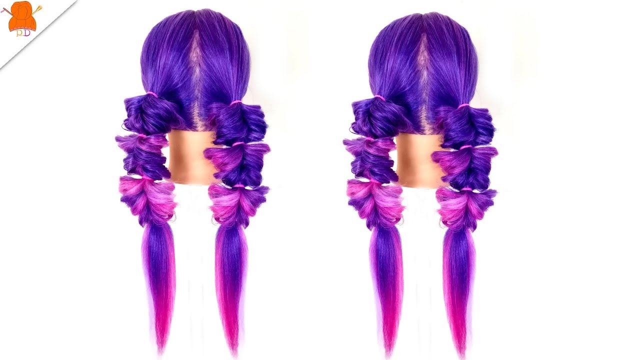 Hairstyle/Cut Hair Ep.304 - หางม้าต่ำแบบทวิสต์ ผมพองๆ,มัดผมสองข้างยังไงให้