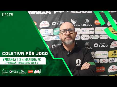 Coletiva pós jogo - Moisés Egert - Ypiranga 1 x 4 Maringá - Série C - 7ª Rodada