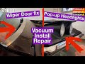 68-72 Corvette C3 Windshield Wiper Door and Pop up Headlights Vacuum System Install and repair