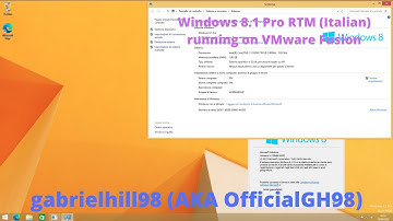 Running Windows 8.1 Pro RTM (Italian) inside macOS Mojave (VMware Fusion)