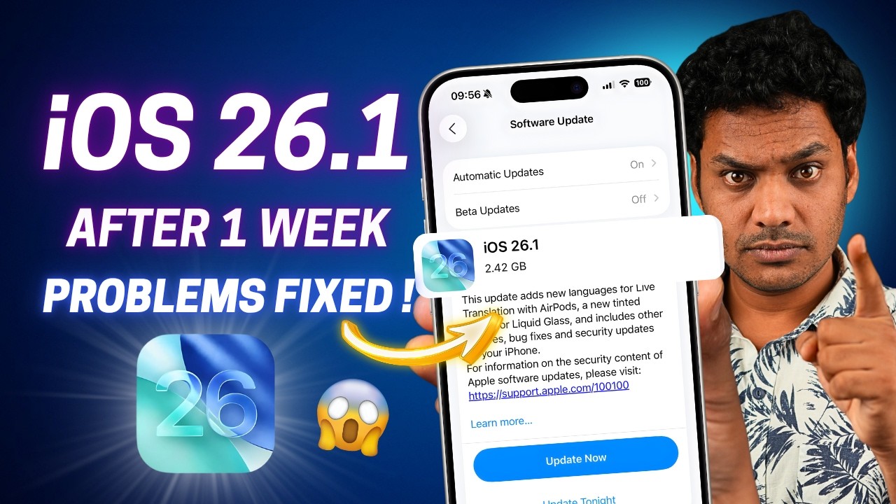 iOS 26.1 Update Full Review After One Week 🤯😍 | iOS 26.2 Features Overview in Hindi