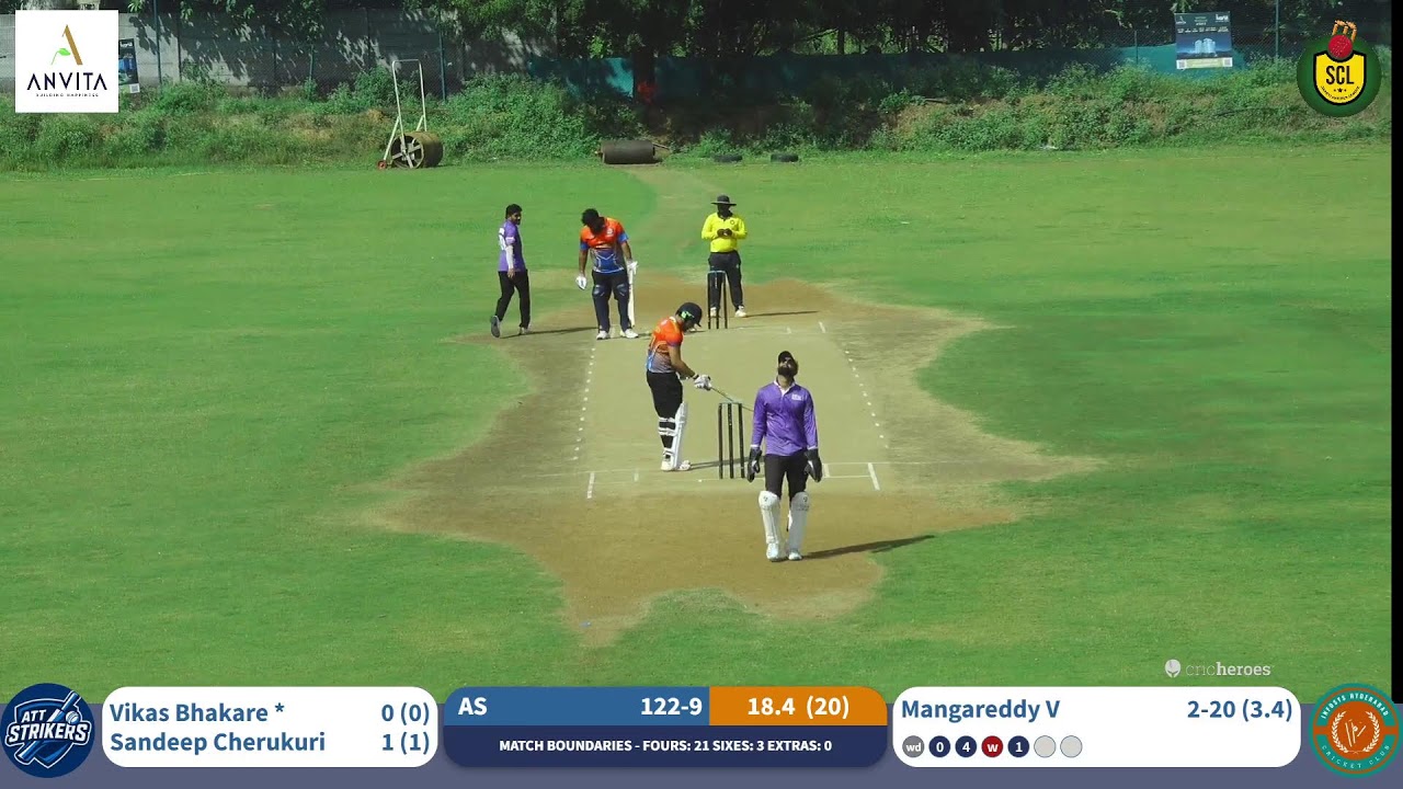 SAANVI CRICKET LEAGUE EDITION - 67 ATT STRIKERS VS INFOSYS HYDERABAD DC