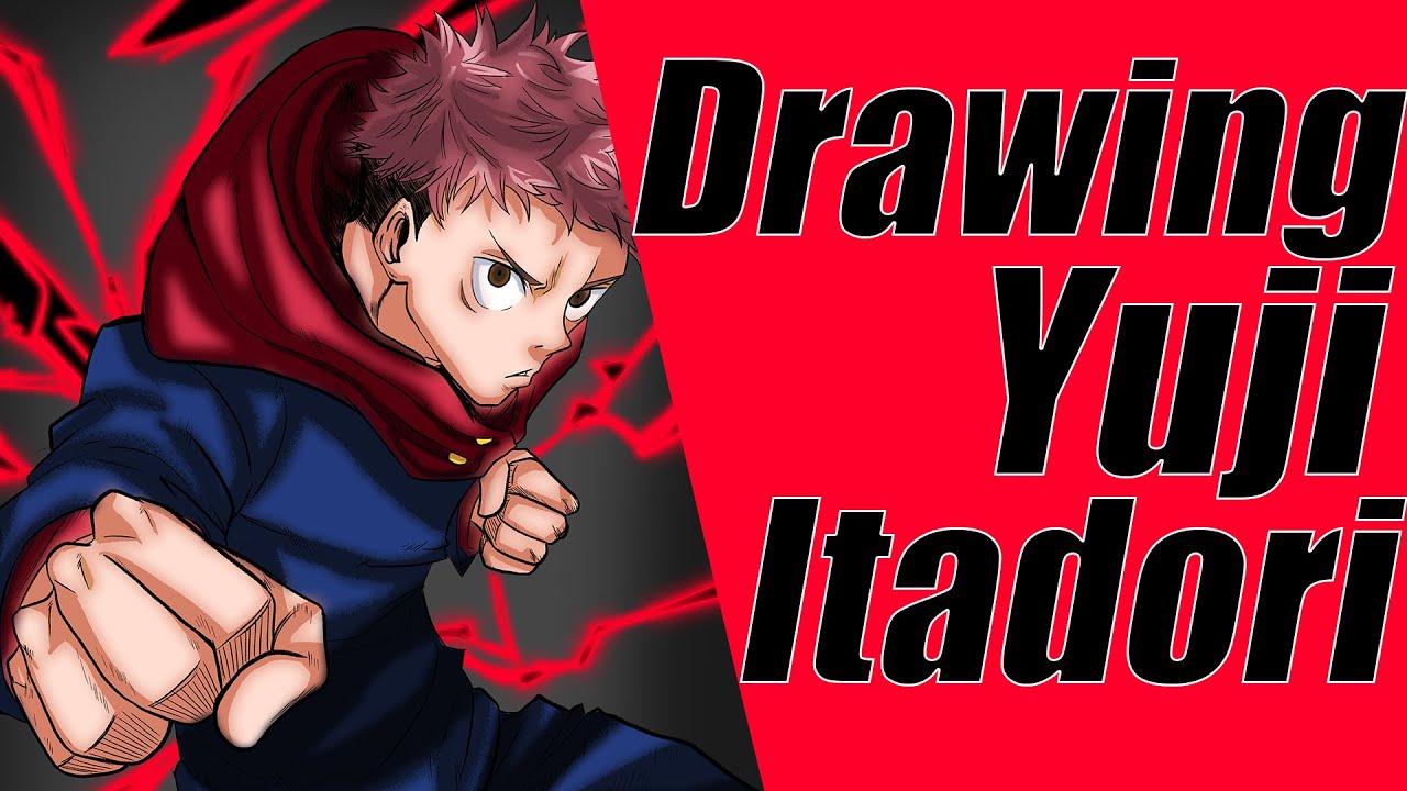 Drawing Yuji Itadori Black Flash from