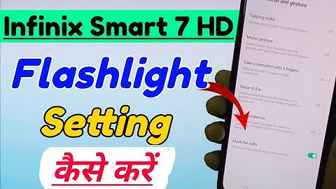 Infinix Smart 7 HD me flashlight setting kaise kare | How to enable flashlight in infinix smart 7 hd