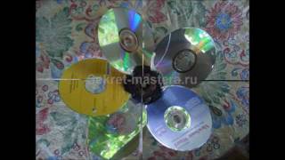 Самодельный ветряк флюгер из CD дисков своими руками / Поделки Sekretmastera
