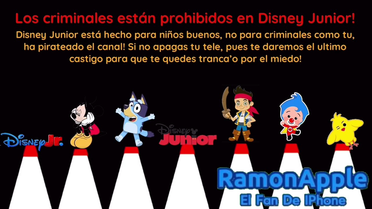 [FALSO] Pantalla antipiratería de Disney JR (Latinoamérica, 2024 muy aterrador)