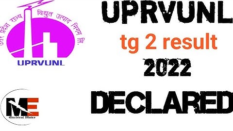 uprvunl tg-2 electrical result 2022 declared #uppcl #uprvunl_tg2 #iti #tg2 #electrical