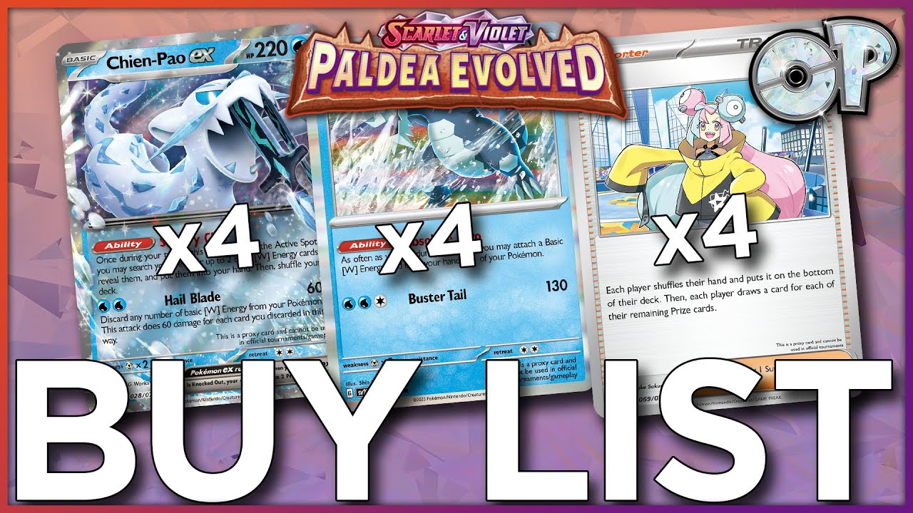 mælk beruset mangel Paldea Evolved Buy list! (Pokemon TCG) - YouTube