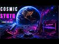 Relaxing Space Rock Guitar | Cosmic Synthwave Neon Vibes | Ambient BGM