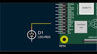 Raspberry Pi 4 Model B Simulation in Proteus