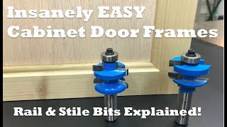 How to Make Cabinet Door Frames - Rail and Stile Bit Tutorial and Demo