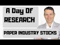 Paper Industry Stocks Research - IP, SON, WRK, Asia, Rayonier...