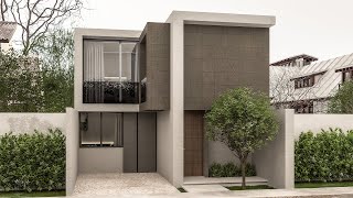 House Design 7x20 Meters | Casa de 7x20 metros