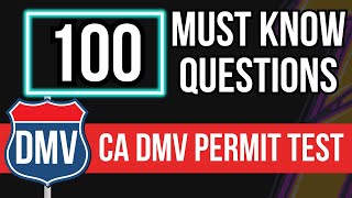 California DMV Permit Test 2024 (100 Must Know Questions)