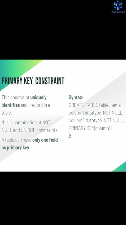What is Primary Key in MySQL? | How to use Primary Key in a table ...