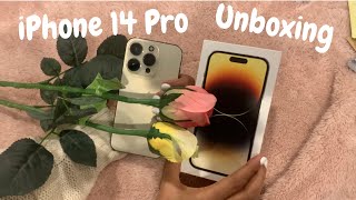 iPhone 14 Pro Gold Aesthetic Unboxing | Casetify case