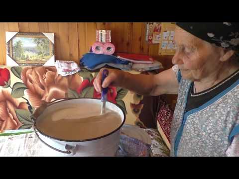 Квас деревенский из ржаной муки.