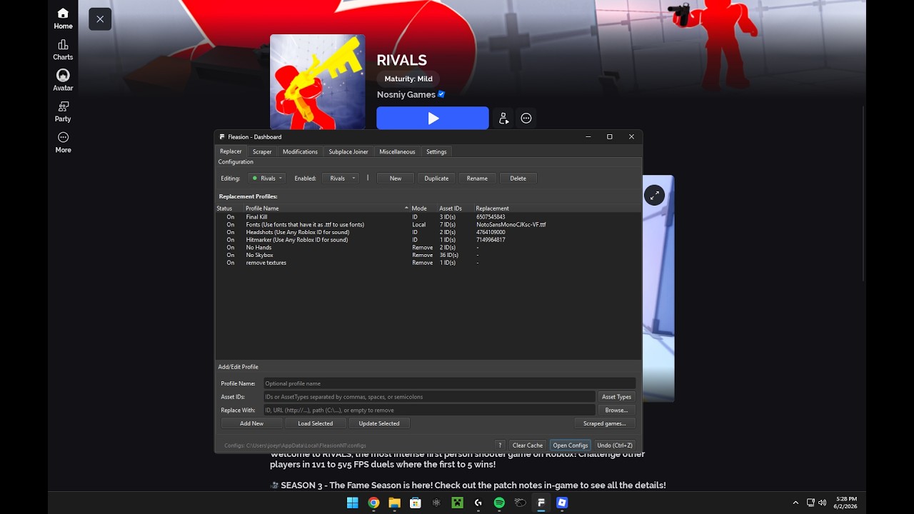 Fleasion Rivals Fleasion Rivals Config (Roblox) - YouTube
